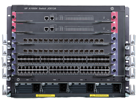 HPE FlexNetwork 10504 Switch Chassis - Kytkin - r&auml;kkiin asennettava