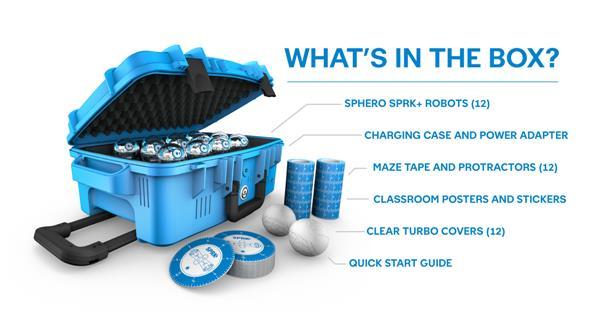 Sphero SPRK- Power Pack 12-pack s&auml;ilytyslaukku ja virtal&auml;hteet