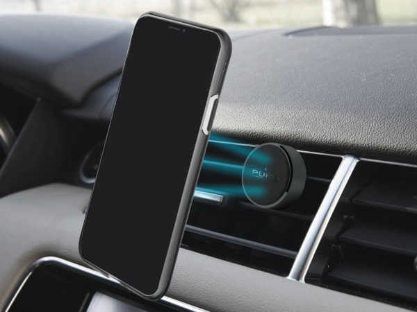 Puro Uni. Magnetic Car Air Vent Holder Dashboard, musta