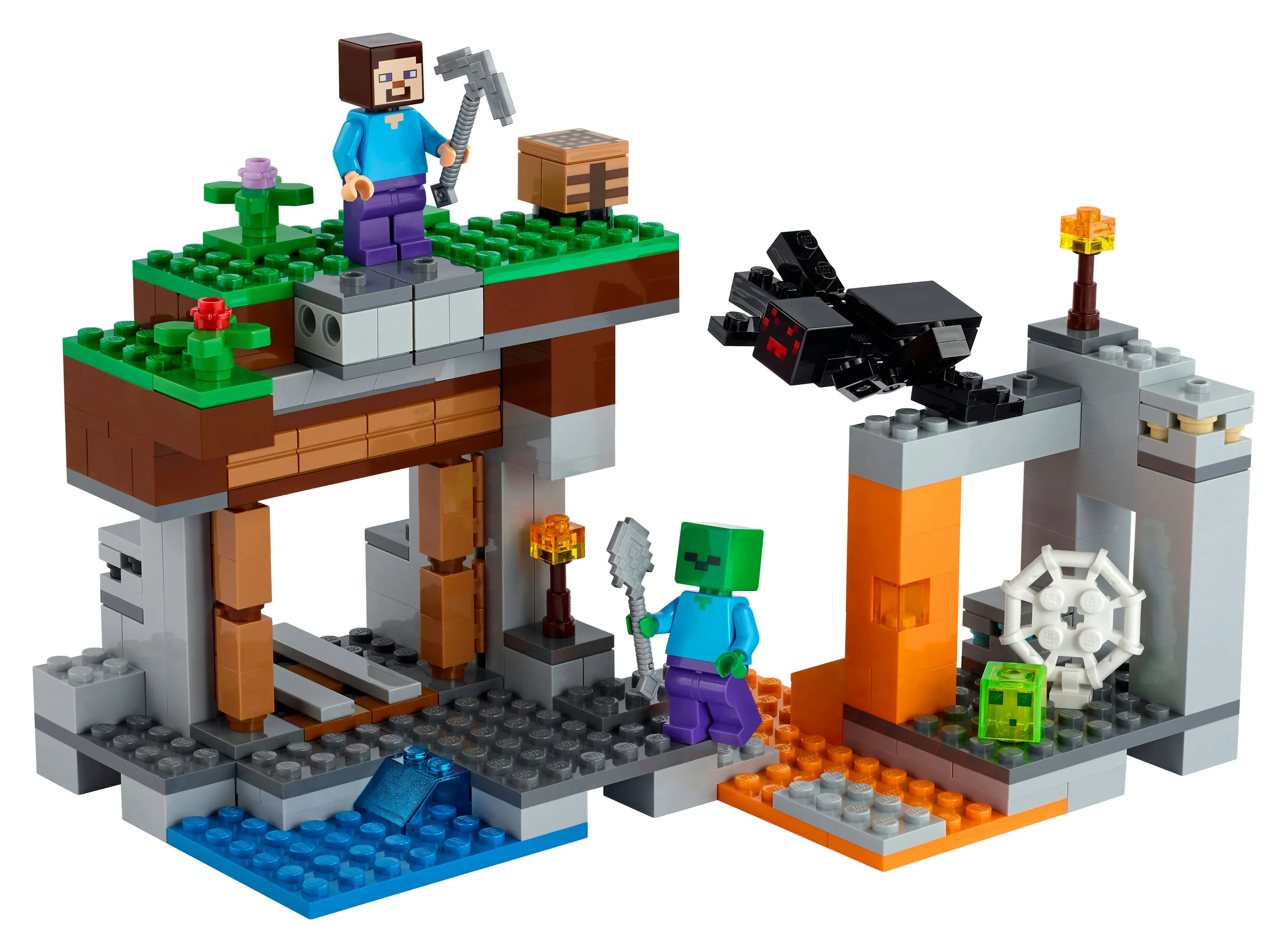 Lego Minecraft &rdquo;Hyl&auml;tty&rdquo; kaivos 21166
