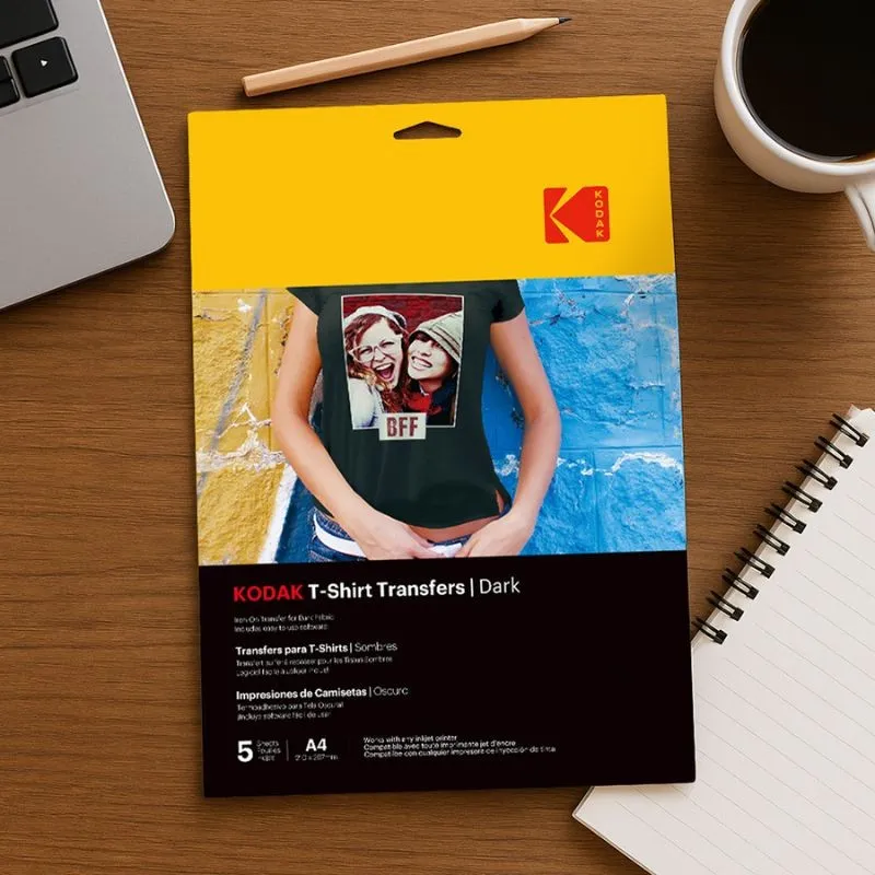 Kodak T-Shirt Transfers Dark Textile A4 x5pcs
