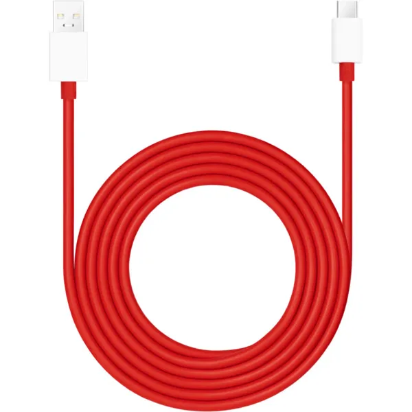 OnePlus SUPERVOOC USB-A - USB-C 10A - kabel, R&ouml;d, 1.5m
