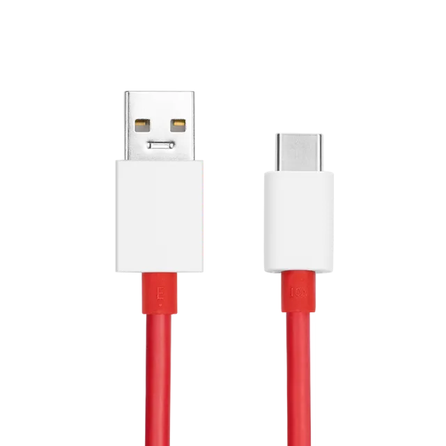 OnePlus SUPERVOOC USB-A - USB-C 10A - kabel, R&ouml;d, 1.5m