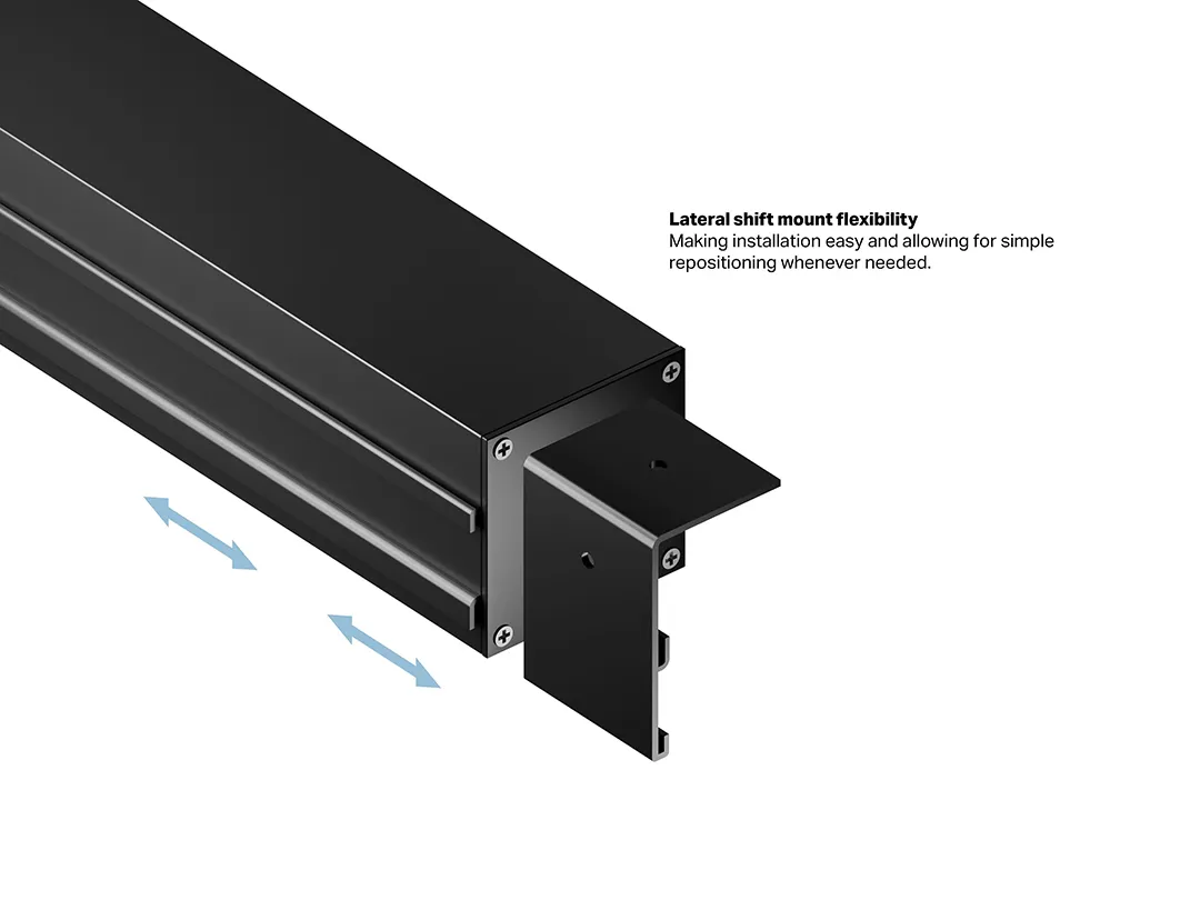 Multibrackets M Motorized Projection Screen Black Edition - Heijastusn&auml;ytt&ouml; - moottoroitu - 135 tuuma (343 cm) - 16:10 - Matte White - musta