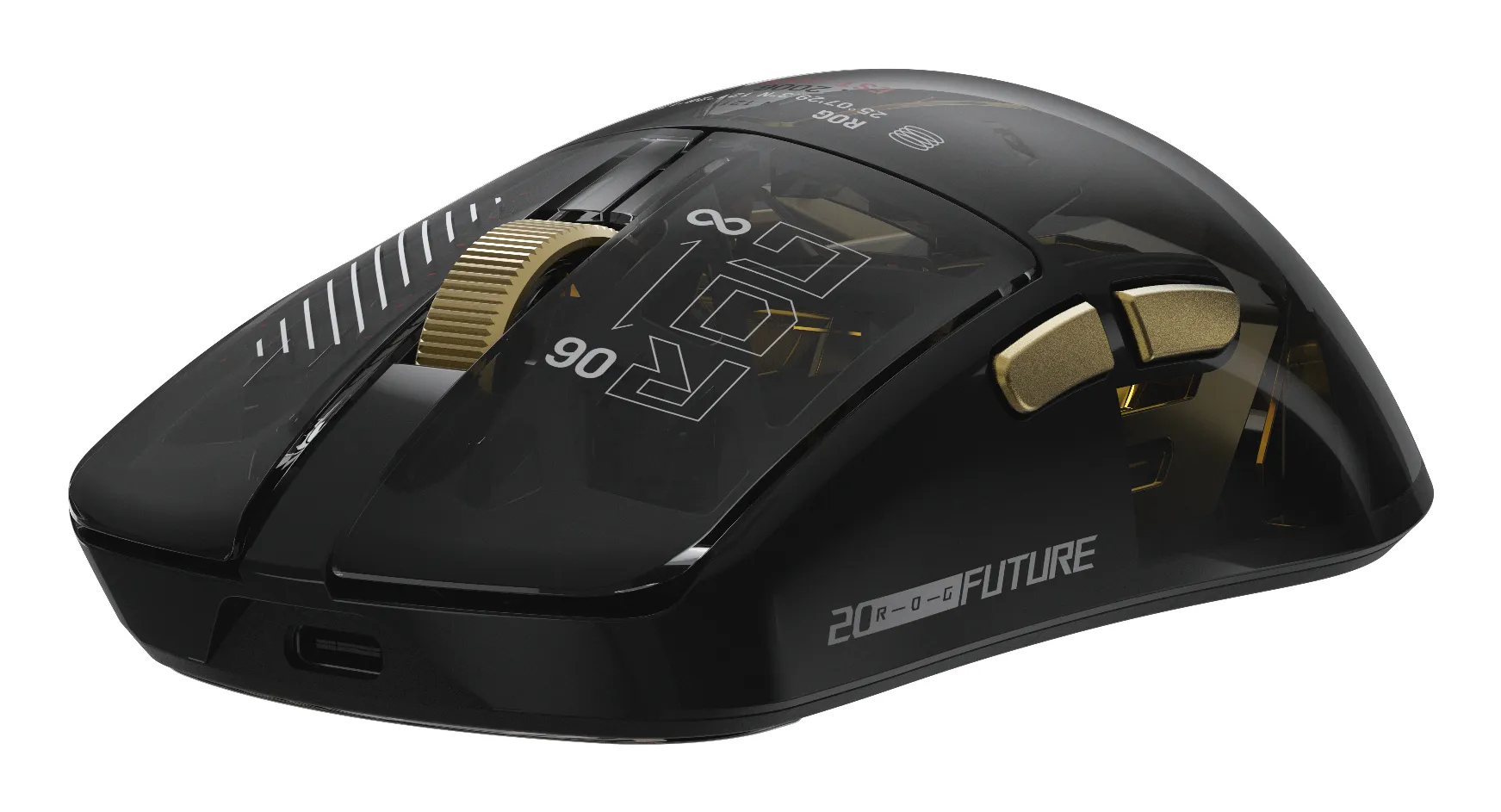 ASUS ROG Harpe II Extreme Edition 20 -langaton pelihiiri, musta ja 24K gold details