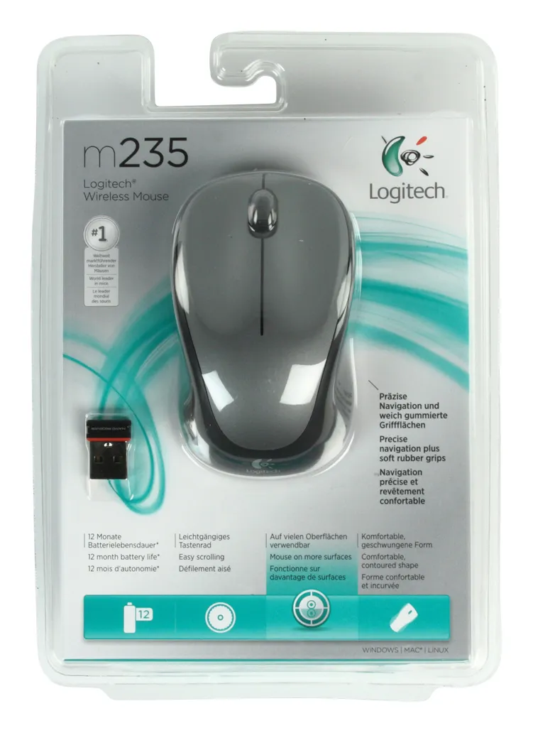 Logitech M235 - wireless mouse, Black