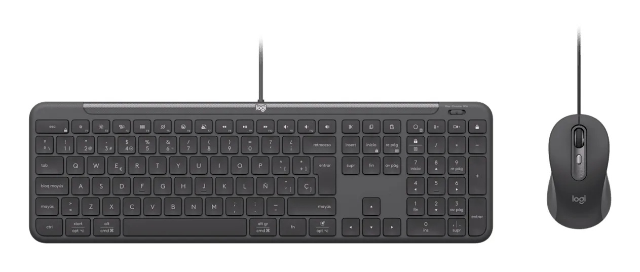 Logitech Signature Slim MK620 for Business tangentbord och mus, grafit