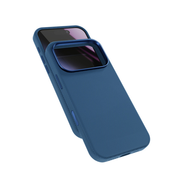 Epico SolidWoven Pro Mag+ Case | iPhone 17 Pro | Qi2  &amp;  MagSafe Compatible | Blue | Camera Island Protection