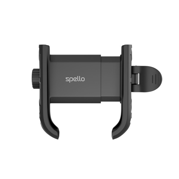 Spello Bicycle Phone Holder | Black | Secure Anti-Slip Grip | For Phones Up To 7.2 &rdquo;
