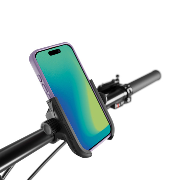 Spello Bicycle Phone Holder | Black | Secure Anti-Slip Grip | For Phones Up To 7.2 &rdquo;