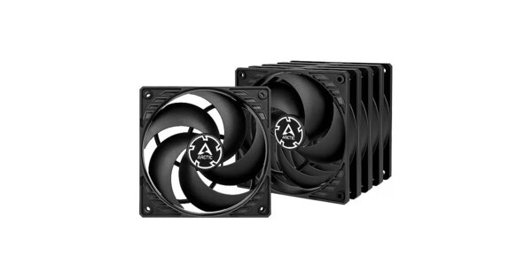 ARCTIC P12 Pro PST LN PWM Fan Kit, Fluid Dynamic Bearing, 120mm, 5-pack, Black