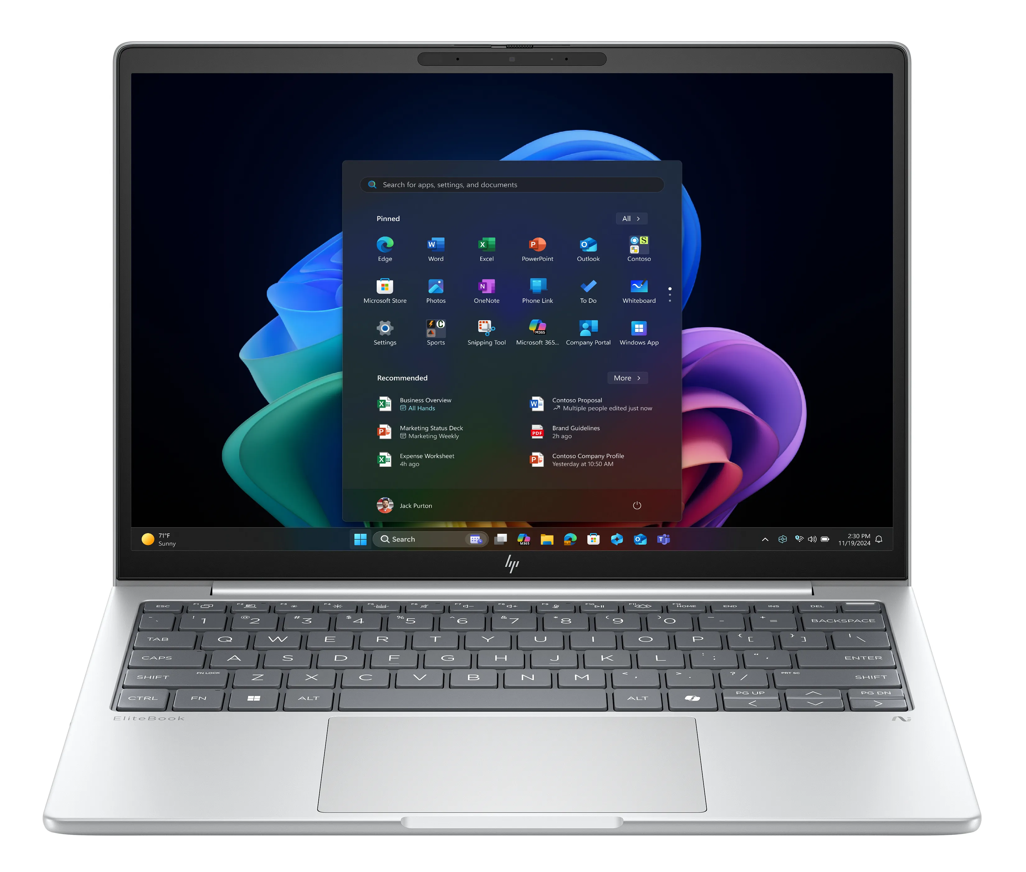 HP EliteBook 8 G1a 13 AI 13.3" Ryzen AI 5 340, 32 GB, 512 GB, Win 11 Pro - b&auml;rbar dator, silver