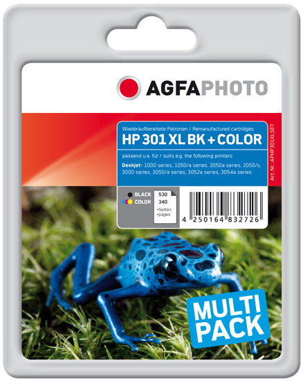 Ink BK+CO, HP No. 301 XL