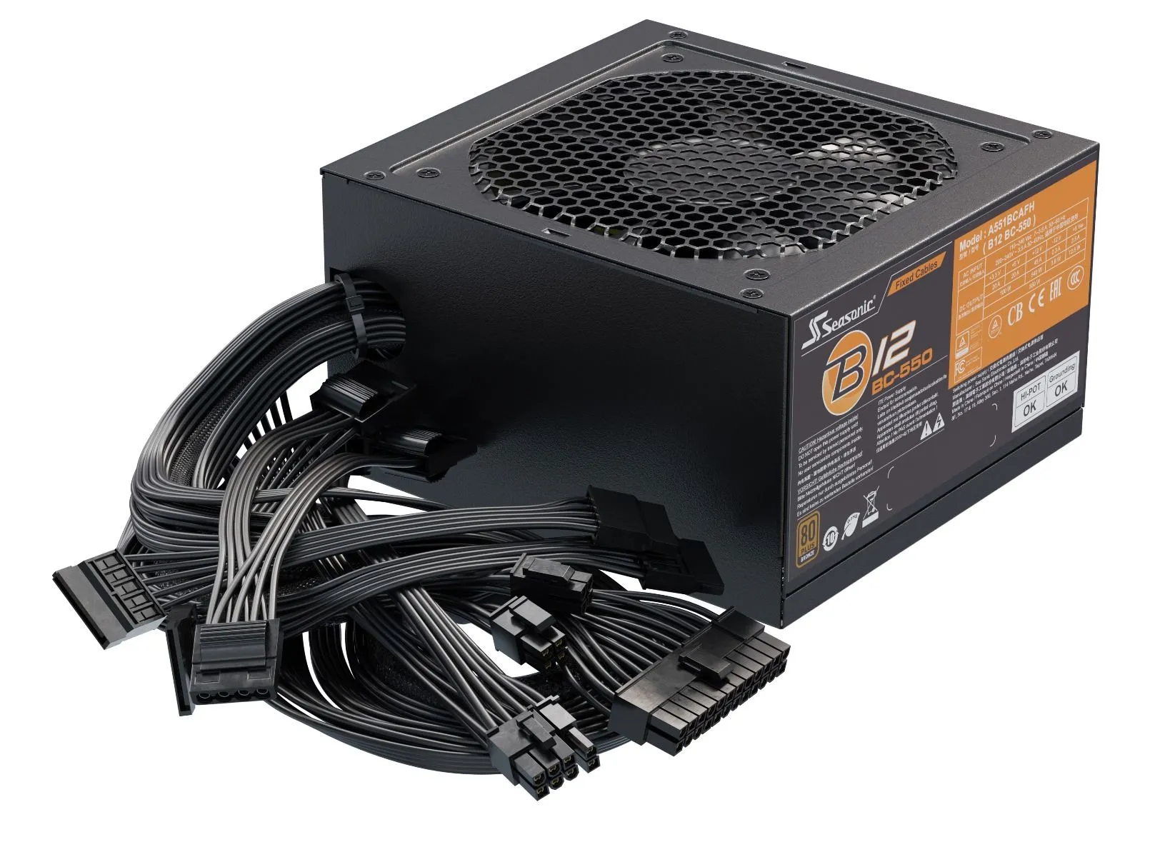 Seasonic B12 BC 550W - Power supply, 80 Plus Bronze
