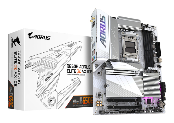 Gigabyte B650E AORUS ELITE X AX ICE WiFi AM5 ATX - motherboard