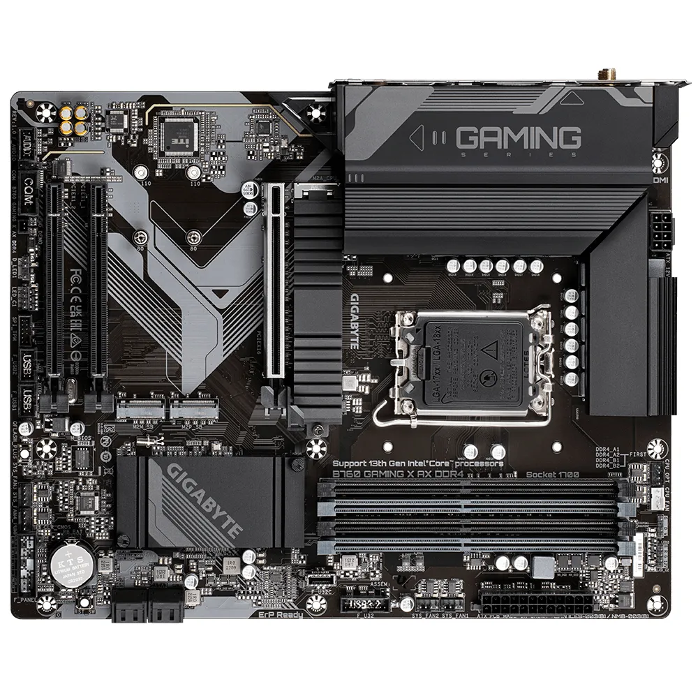 Gigabyte B760 GAMING X AX DDR4 ATX - moderkort