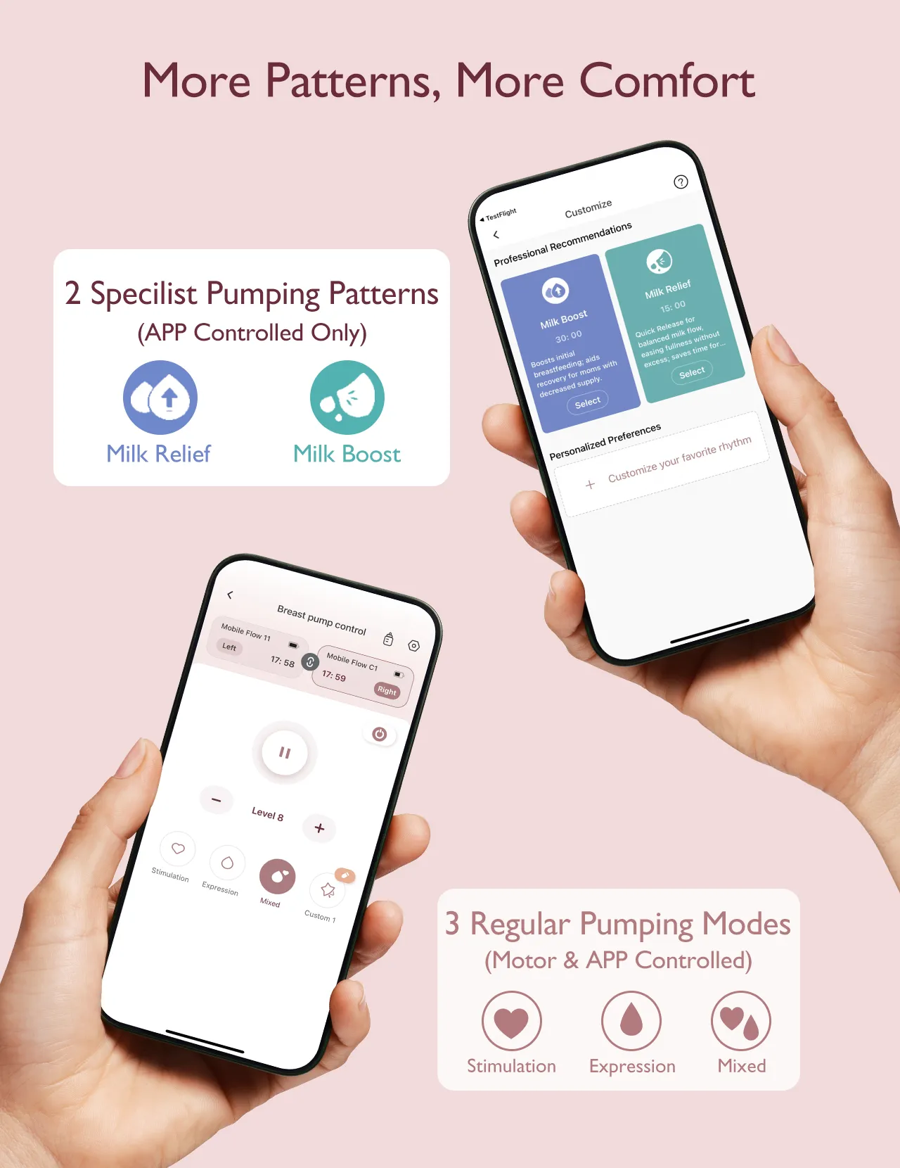 MOMCOZY M9 Mobile Flow Double Hands-Free Br&ouml;stpump
