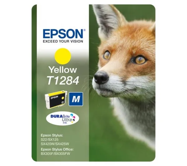 Epson T1284 bl&auml;ckpatron, 3.5 ml, gul