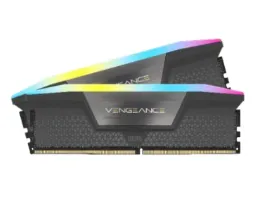 Corsair Vengeance RGB 32GB (2 x 16GB) DDR5 6000 MHz, CL38 Memory, Grey (EXPO & XMP)