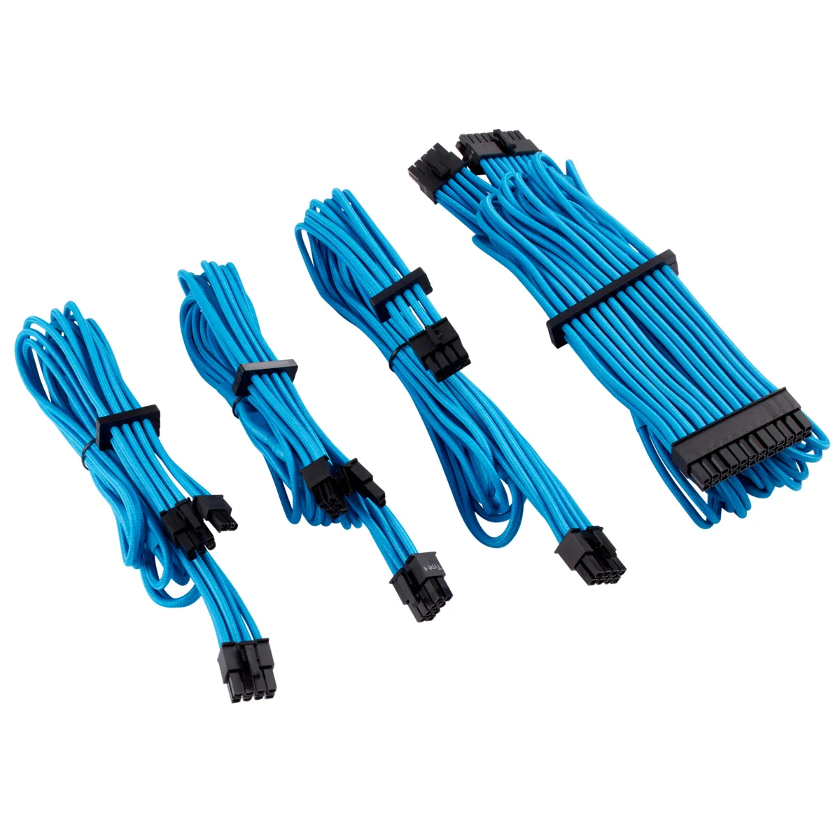 Cors. DC Cable Start Kit Gen 4 Indiv. Sleeved, Type 4, BL