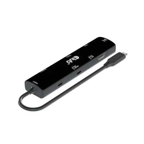 Club 3D USB4 Gen3x2 USB-C 6-in-1 - hub, Svart