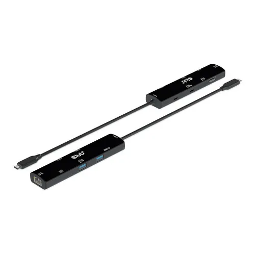 Club 3D USB4 Gen3x2 USB-C 6-in-1 - hub, Svart