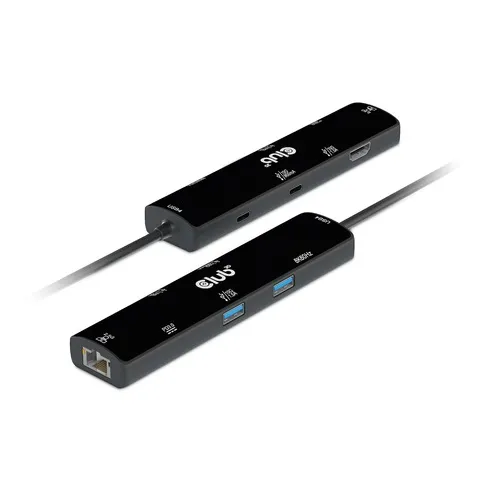 Club 3D USB4 Gen3x2 USB-C 6-in-1 - hub, Svart