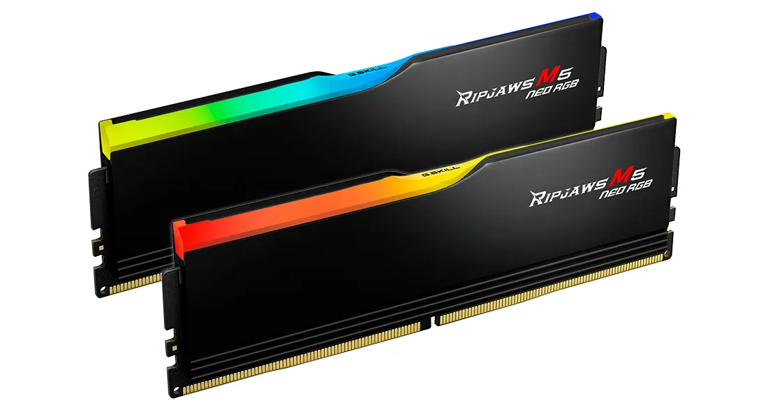 G.SKILL Ripjaws M5 RGB 32 GB (2 x 16 GB) DDR5 6000 MHz, CL30 minne (XMP)