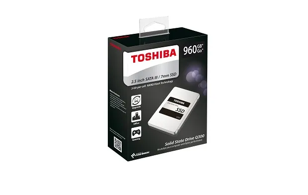 Toshiba 960GB, Q300 RG5 TLC 2,5" - SSD