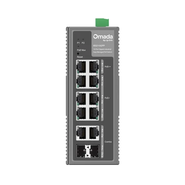 TP-Link Omada IES210GPP - Industrial Managed Gigabit Switch, Grey