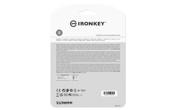 Kingston IronKey Vault Privacy 50C 16GB USB-C 3.2 Gen 1x1 - memory stick, Black, Blue