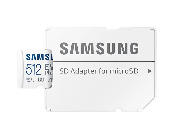 Samsung EVO Plus 512 GB MicroSDXC - minneskort + SD adapter (2021)