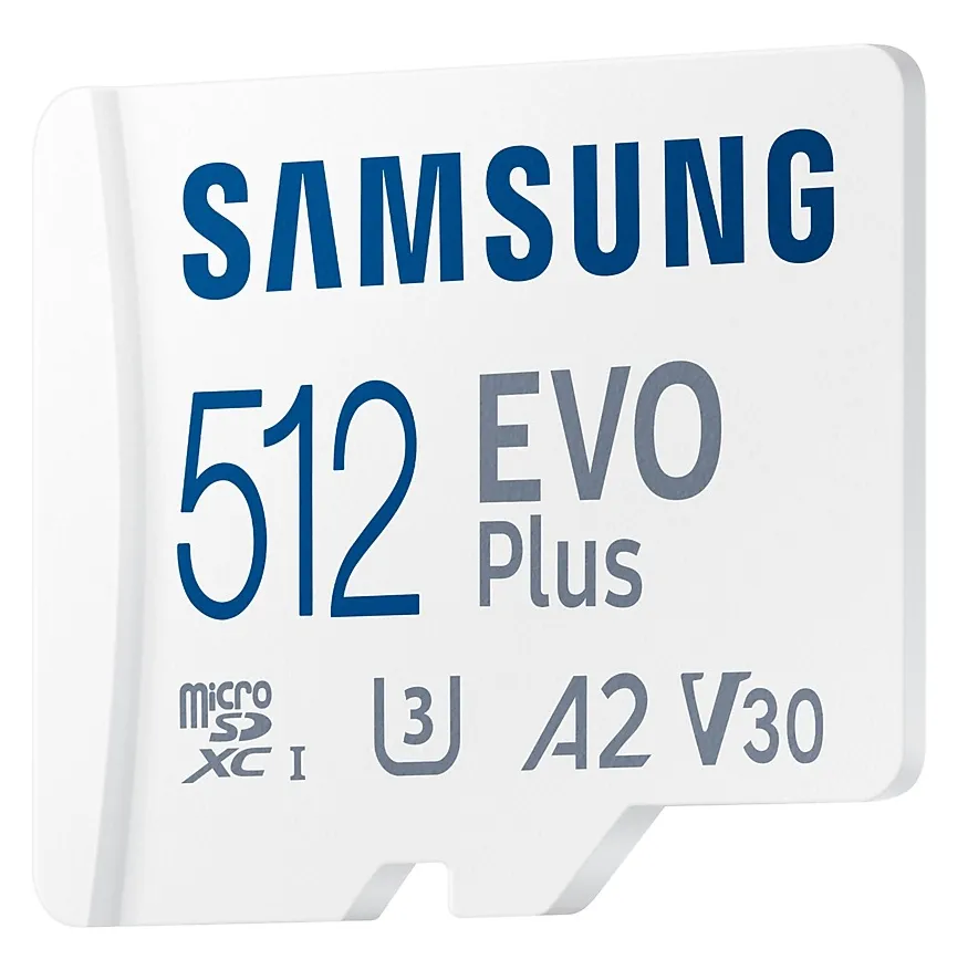 Samsung EVO Plus 512 GB MicroSDXC - minneskort + SD adapter (2021)
