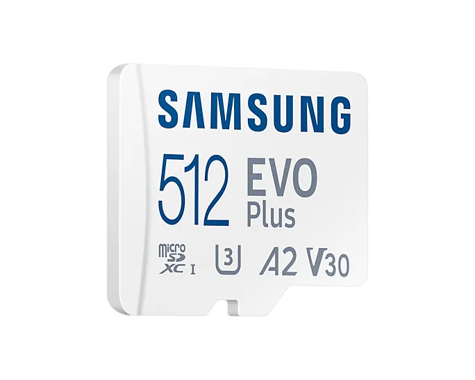 Samsung EVO Plus 512 GB MicroSDXC - minneskort + SD adapter (2021)