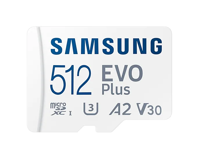 Samsung EVO Plus 512 GB MicroSDXC - minneskort + SD adapter (2021)