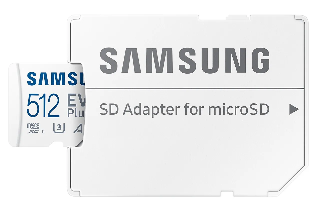 Samsung EVO Plus 512 GB MicroSDXC - minneskort + SD adapter (2021)
