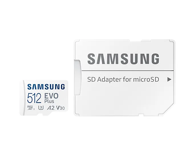 Samsung EVO Plus 512 GB MicroSDXC - minneskort + SD adapter (2021)