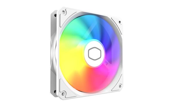 Cooler Master MF120 Lite PWM ARGB Fan, Rifle Bearing, 120mm, White