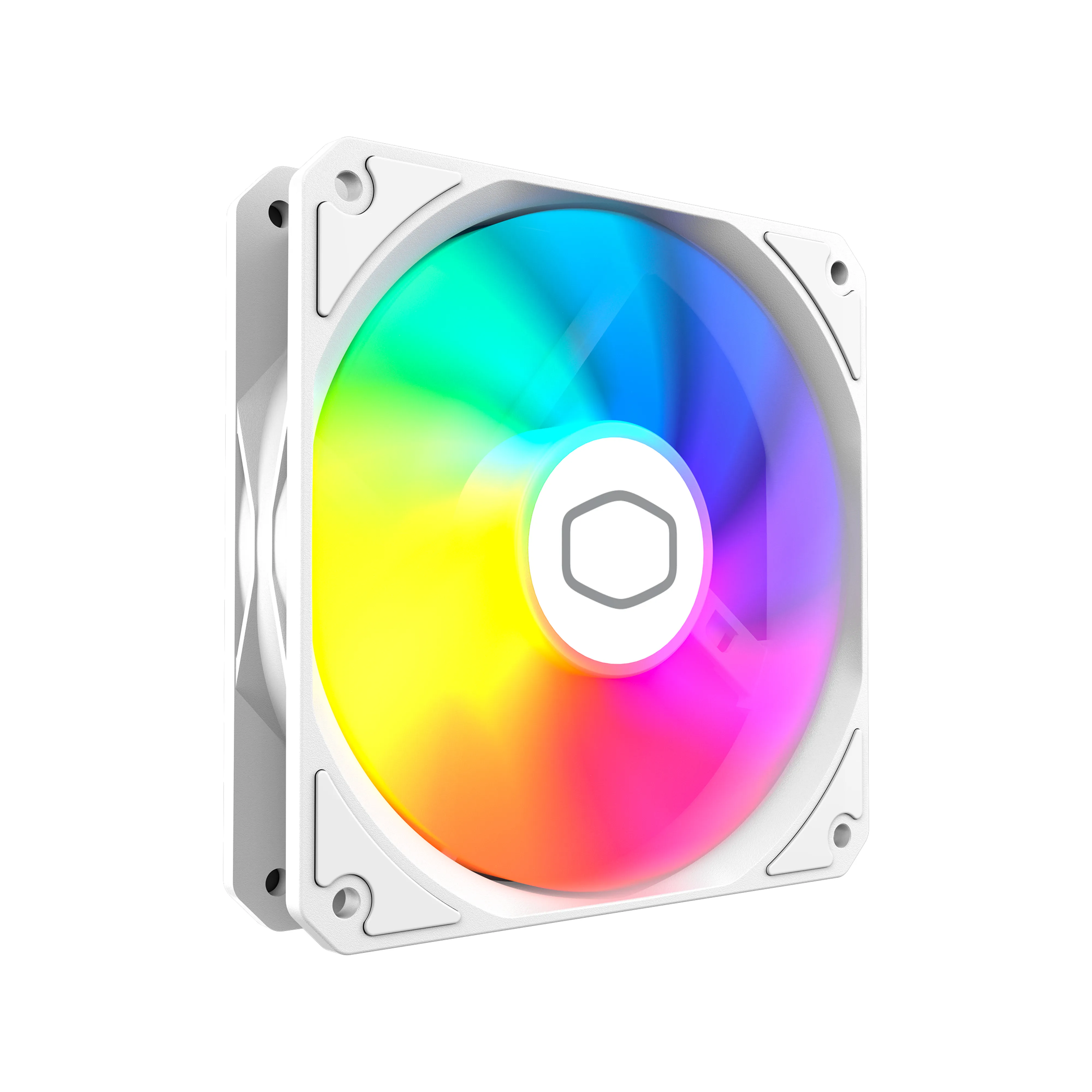 Cooler Master MF120 Lite PWM ARGB Fan, Rifle Bearing, 120mm, White