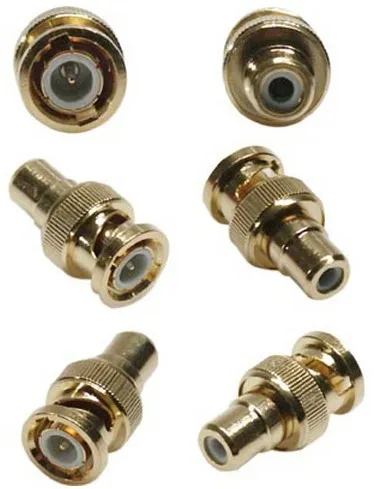 Adapteri RCA n - BNC u, kullatut liittimet