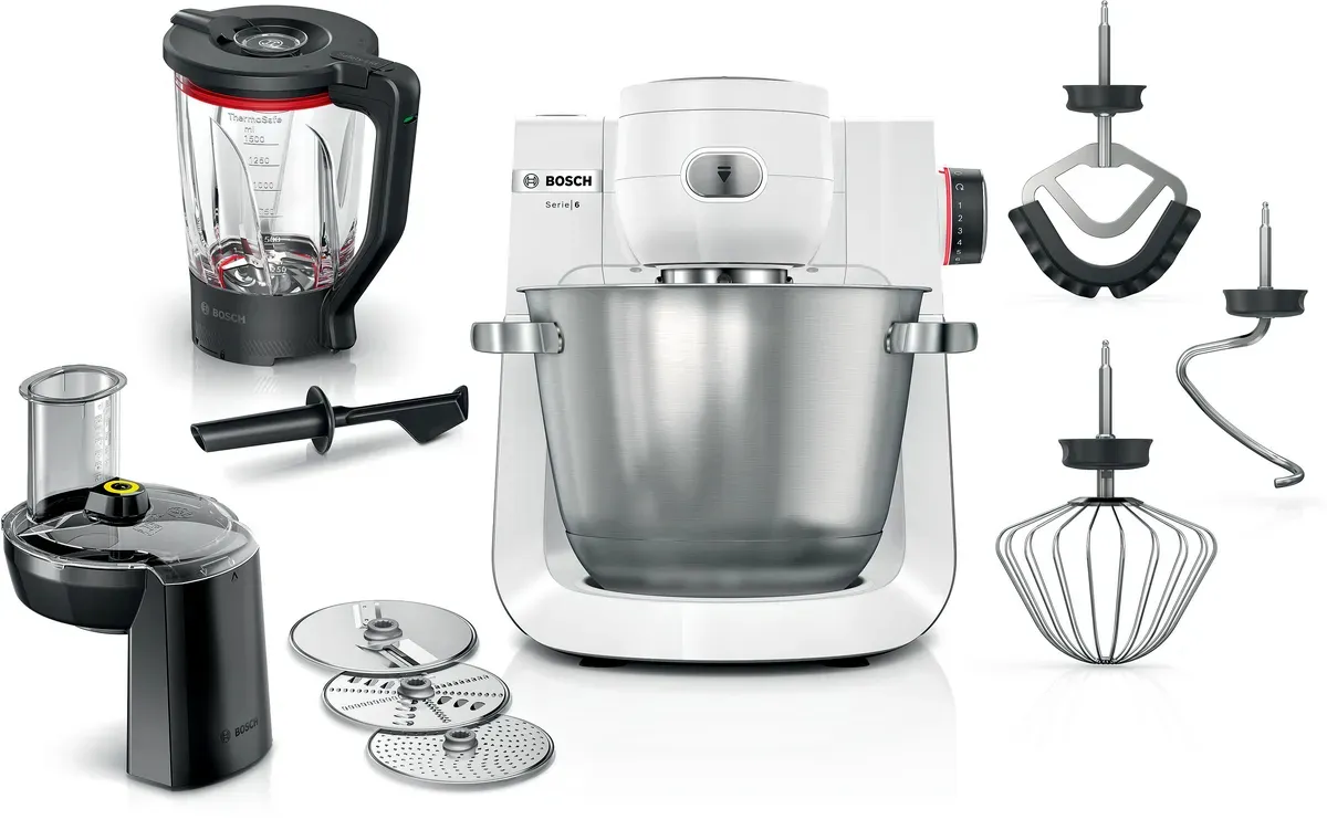 Bosch MUM6EW22 Food Processor, 1600 W, 5.5 L, White
