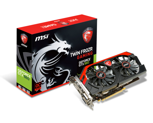 MSI GeForce GTX 660 2GB GDDR5 Twin Frozr IV 2xDVI 1x mini HDMI 1xDisplaypoort