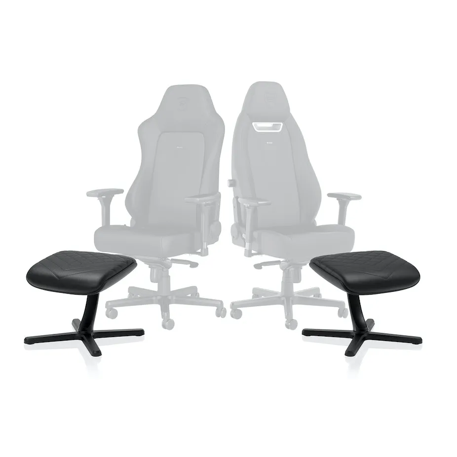 noblechairs Footrest 2 -jalkatuki, musta keinonahka