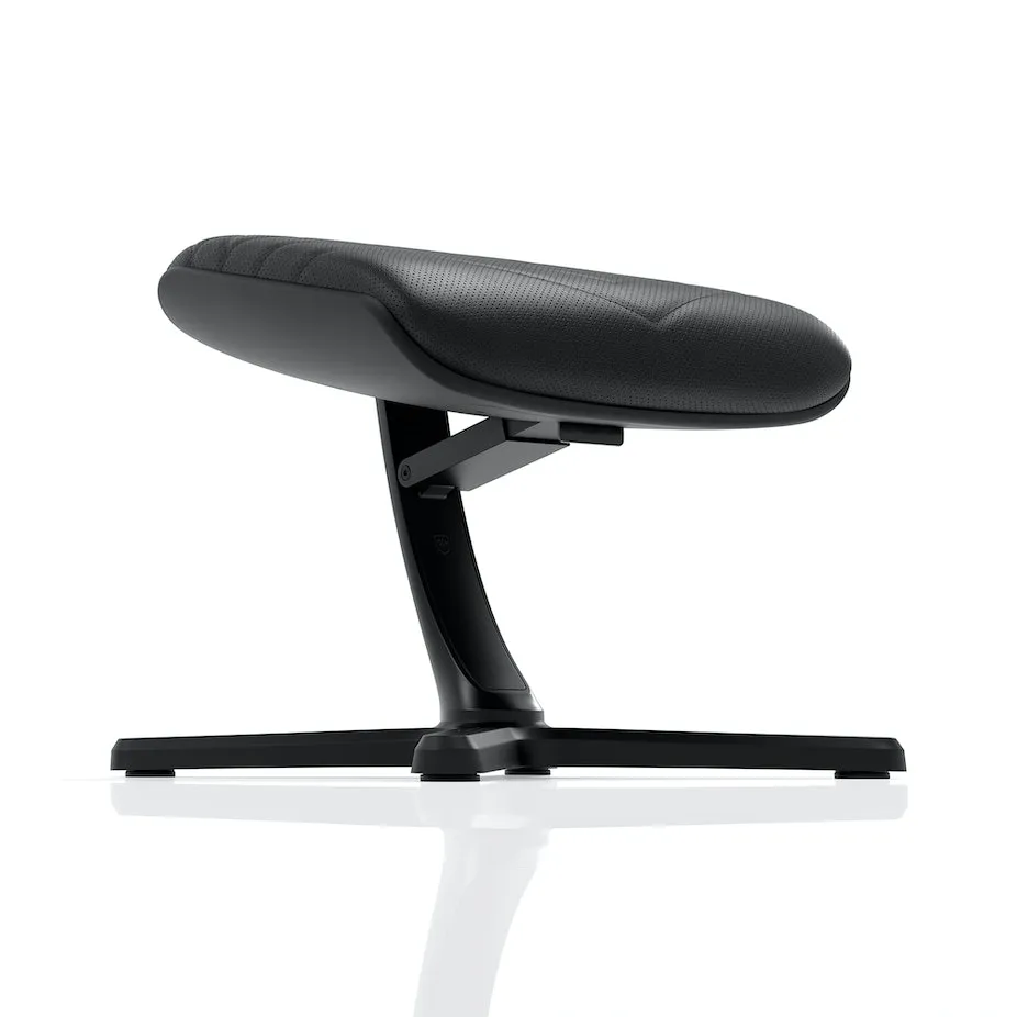 noblechairs Footrest 2 -jalkatuki, musta keinonahka