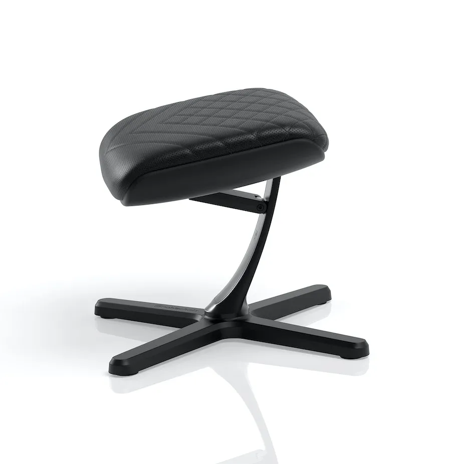 noblechairs Footrest 2 -jalkatuki, musta keinonahka