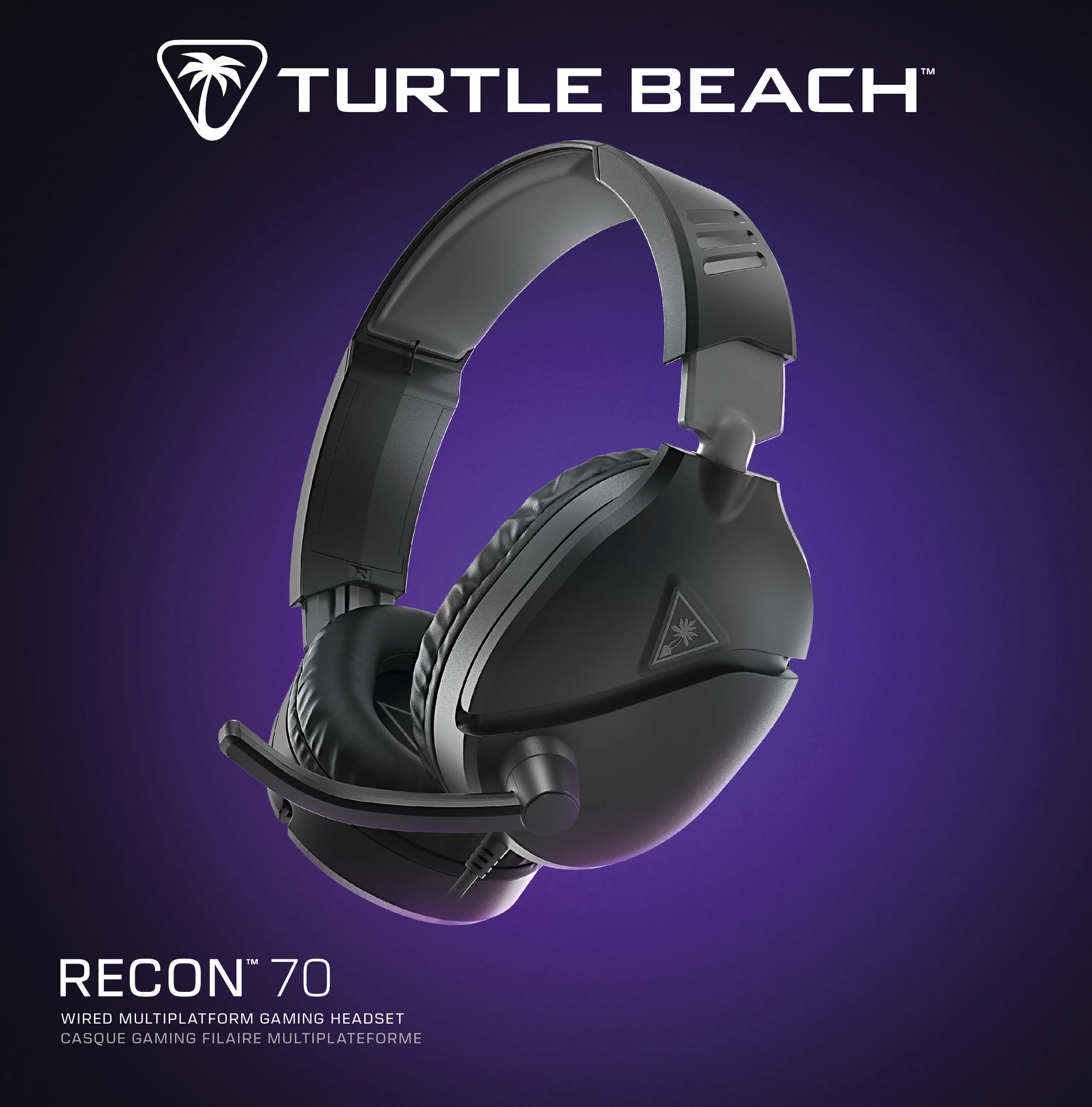 Turtle Beach Recon 70 Gaming Headset, Black