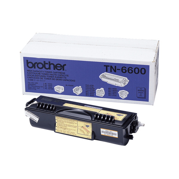 BROTHER TN6600 Toner 6000 pages for HL-1200 1030 1230 1240 1250 1270N 1430 1440 1450 1470N P2500 FAX-8350P 8360P 8360PLT 8750P
