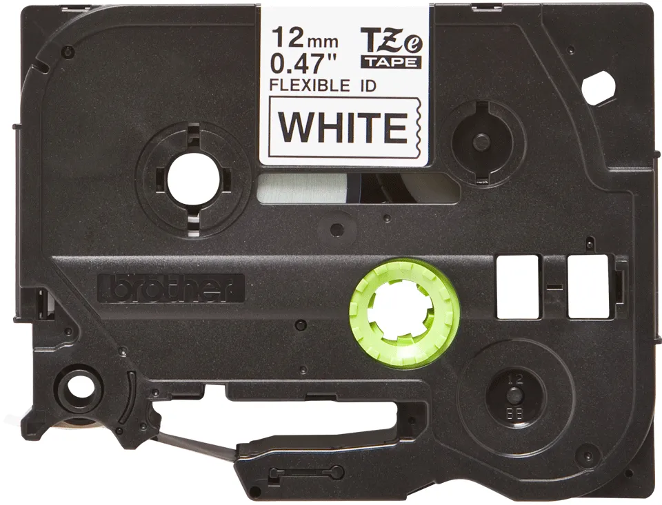 BROTHER TZEFX231 12 BLACK ON WHITE FLEX