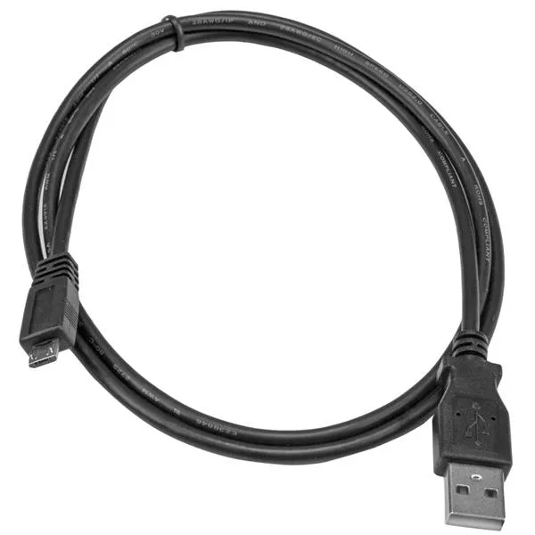 Startech USB-A - Micro-USB B - cable, 2 m, Black