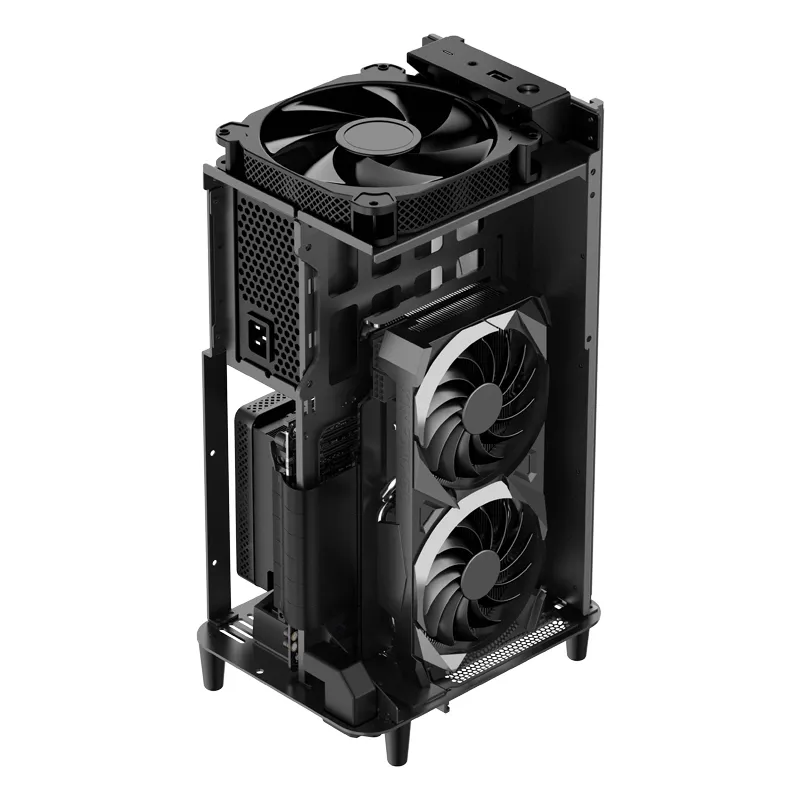 Jonsbo V11 -mini-ITX - case, black, PCI-E 4.0